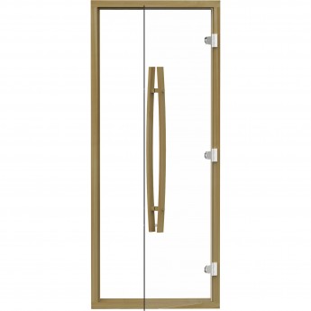 Дверь SAWO 7/19 прозрачная кедр изогнутая ручка Дверь SAWO 7/19 прозрачная кедр изогнутая ручка