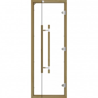 Дверь SAWO 7/19, прозрачная, кедр, прямая ручка с металлической вставкой, 741-4SCD-3 Дверь SAWO 7/19, прозрачная, кедр, прямая ручка с металлической вставкой, 741-4SCD-3