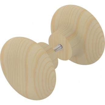 Дверные ручки SAWO 566-P большие, круглые, 90мм х 50мм, сосна