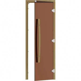 Комплект двери с "бронзовым" стеклом SAWO 741-3SGD-R-1 (кедр, без порога, правая, изогнутая ручка) Комплект двери с "бронзовым" стеклом SAWO 741-3SGD-R-1 (кедр, без порога, правая, изогнутая ручка)