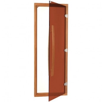 Комплект двери с "бронзовым" стеклом SAWO 742-4SGD-1 (с порогом, кедр, изогнутая ручка) Комплект двери с "бронзовым" стеклом SAWO 742-4SGD-1 (с порогом, кедр, изогнутая ручка)