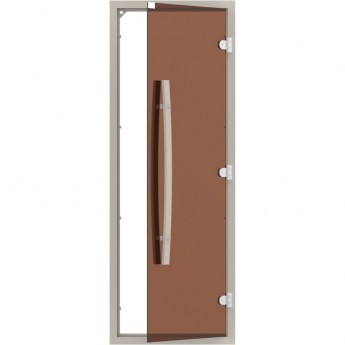 Комплект двери с "бронзовым" стеклом SAWO 742-4SGA-1 (с порогом, осина) Комплект двери с "бронзовым" стеклом SAWO 742-4SGA-1 (с порогом, осина)